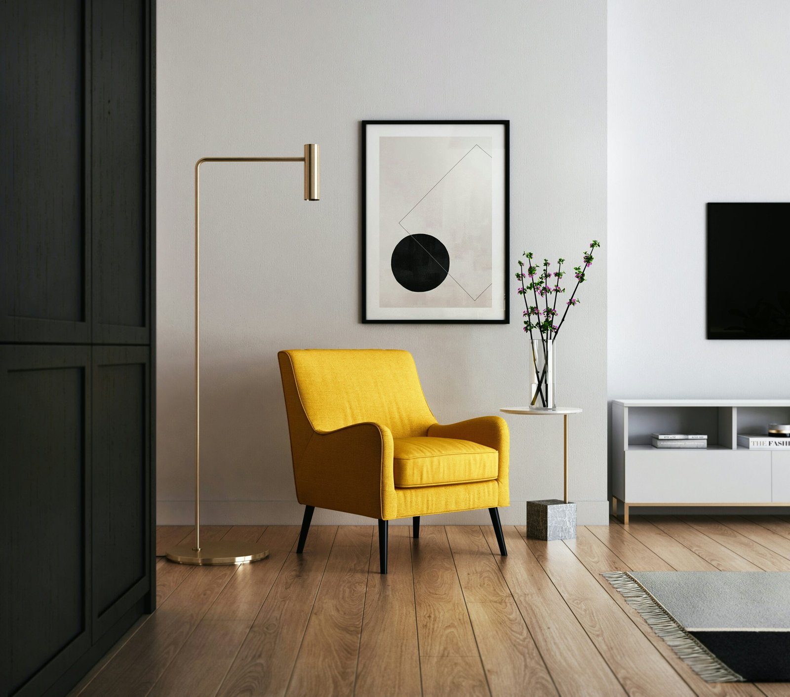 7 Essential Tips for Luxury Home Interior Design in Delhi NCR 1 brown wooden framed yellow padded chair